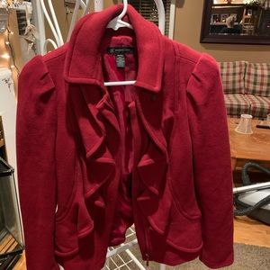 Burgundy jacket